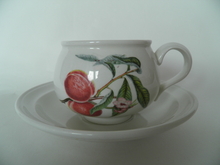 Pomona Portmeirion Coffee Cup & Saucer Peach SOLD OUT