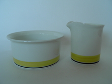 Faenza Sugar Bowl and Creamer yellow SOLD OUT