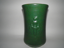 Vase green art deco