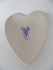 Plate with Heart shape  Pentik SOLD OUT