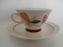 Harlekin Carneval Tea Cup and Saucer Arabia