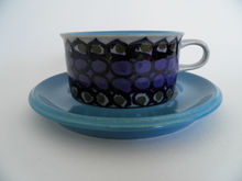 Tea Cup and Saucer blue Hilkka-Liisa Ahola SOLD OUT