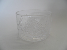 Flora Dessert Bowl clear glass