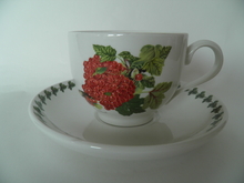 Pomona Portmeirion Tea Cup and Saucer Red Currant 