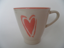 Mug pink Heart Pentik 