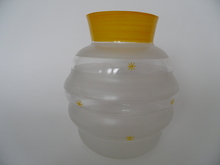 Vase yellow decoration Riihimäen lasi SOLD OUT