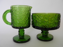 Jesper Sugar Bowl and Creamer green Erkkitapio siiroinen SOLD OUT