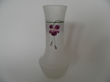 Vase handpainted with violets