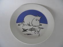 Moomin Plate Moomintroll on Ice 2-side