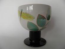 Zeebra footed Serving Bowl SOLD OOUT