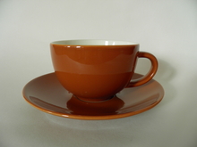 24h Arabia Tea Cup and Saucer brown 