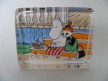 Moominmamma and the Bark Boat -Glass Card 