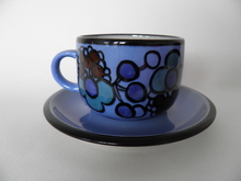 Tea Cup and Saucer blue Arabia SOLD OUT