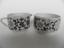 Gardenia Sugar Bowl and Creamer Arabia SOLD OUT