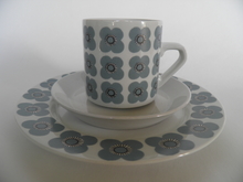 Veera Coffee Cup, Saucer and Side Plate Arabia SOLD OUT