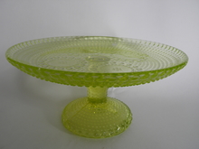 Grapponia Footed Serving Plate yellow 