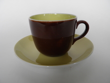 Paula Coffee Cup and Saucer brown Arabia SOLD OUT
