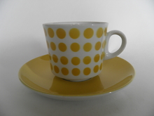 Pop Coffee Cup and Saucer yellow Arabia SOLD OUT