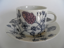 Runo Spring Bell Tea Cup and Saucer Arabia SOLD OUT