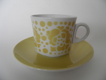 Rose yellow Coffee Cup and Saucer Arabia SOLD OUT