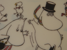 Moomin Wall Plate On Slippery Ice Arabia 