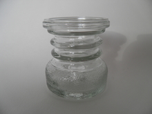 Carmen Vase/Candleholder clear glass small SOLD OUT