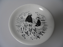 Fisherman small Wall Plate Arabia SOLD OUT
