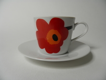 Unikko Coffee Cup and Saucer Marimekko SOLD OUT