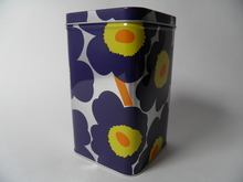 Unikko Tin Box high darkblue Marimekko SOLD OUT