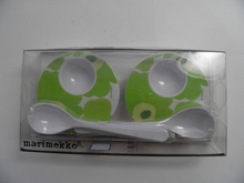 Unikko munakupit ja lusikat Marimekko 