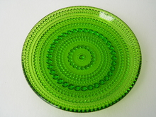 Kastehelmi Plate green 14 cm