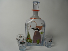 Carafe and 3 Schnapps Glasses Kumela SOLD OUT