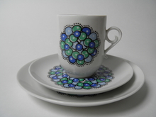 Marina Coffee Cup and 2 Plates Arabia SOLD OUT