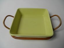 Kilta platter yellow with a Rattan Frame SOLD OUT