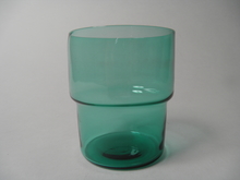 Stackable glass turquoise Saara Hopea 