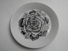 Black Rose Plate 19,3 cm Arabia 