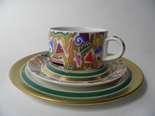 Bebop Tea Cup and 2 Plates Arabia SOLD OUT