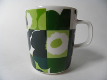 Ruutu-unikko Mug green Marimekko SOLD OUT