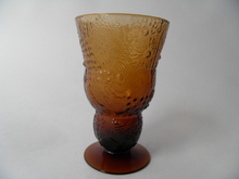 Fauna brown Footed Wineglass SOLD OUT
