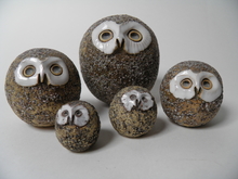 Owls 5 pcs Kaarina Aho