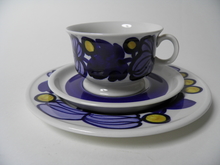 Nuppu Tea Cup and 2 Plates Arabia SOLD OUT