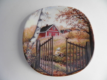 Old-time autumn wallplate Arabia 