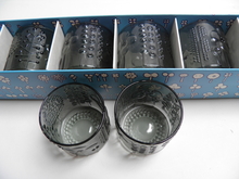 Flora Schnapps Glass grey 6 pcs SOLD OUT