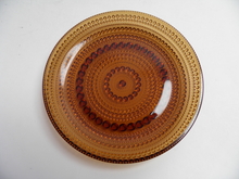 Kastehelmi Plate 14 cm brown Nuutajarvi