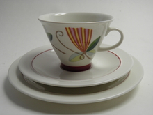 Harlekin Carneval Coffee Cup and 2 Plates