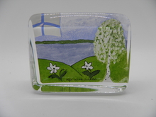 Glass card Spring in Finland Helja Liukko-Sundstrom