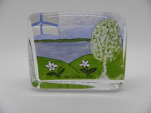 Glass card Spring in Finland Helja Liukko-Sundstrom SOLD OUT