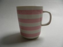 Tasaraita Mug pink-white Marimekko SOLD OUT