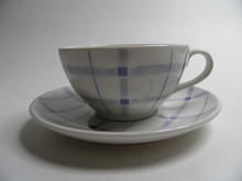 Sara Tea Cup and Saucer blue Pentik