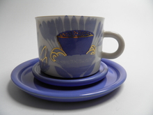 Tea Cup and 2 Plates Zeebra SOLD OUT